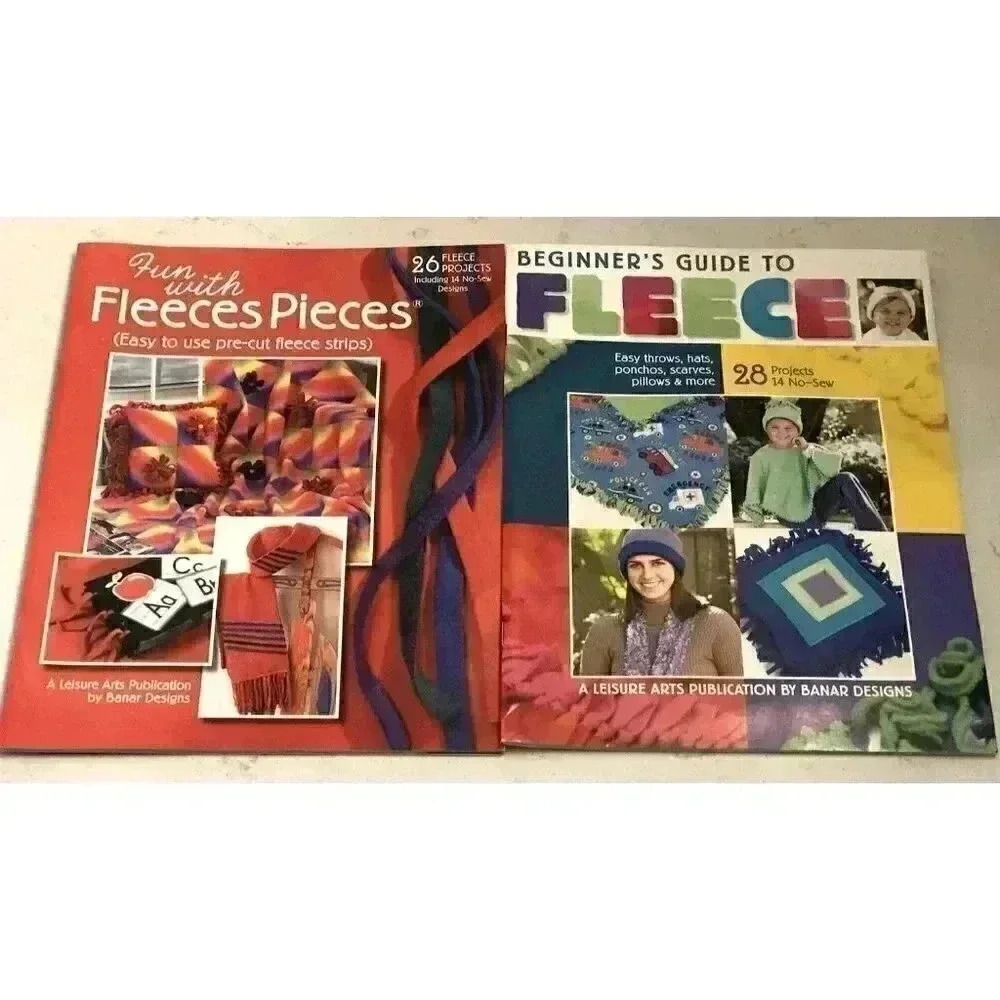 Beginner's Guide to Fleece and Fun with Fleece Easy Project Books Lot of 2